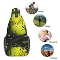 thumbnail image 5 of Lsque Ball Pattern Cross Chest Bag Diagonally – Premium Durable Front Chest Sling with Adjustable Padded Strap, High-Capacity Storage, 5 of 8