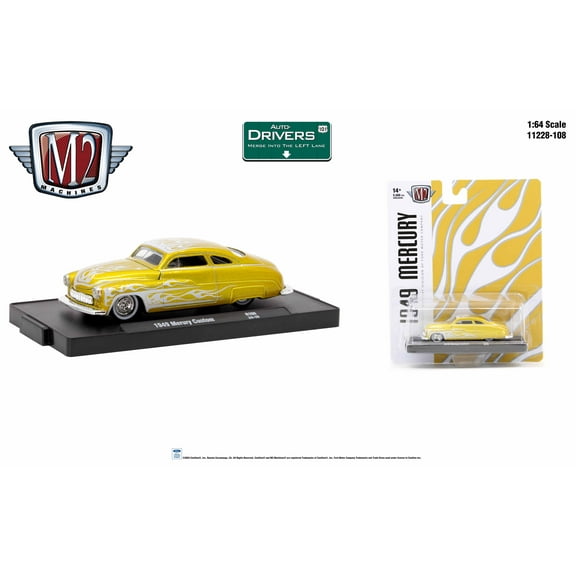 M2 Machines Auto-Drivers 1:64 R108 1949 Mercury Custom