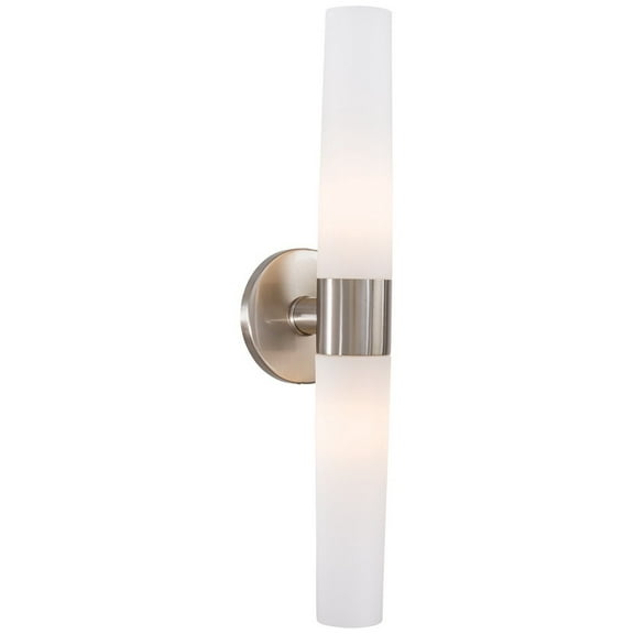 George Kovacs Saber Brushed Nickel 2-Light Wall Sconce
