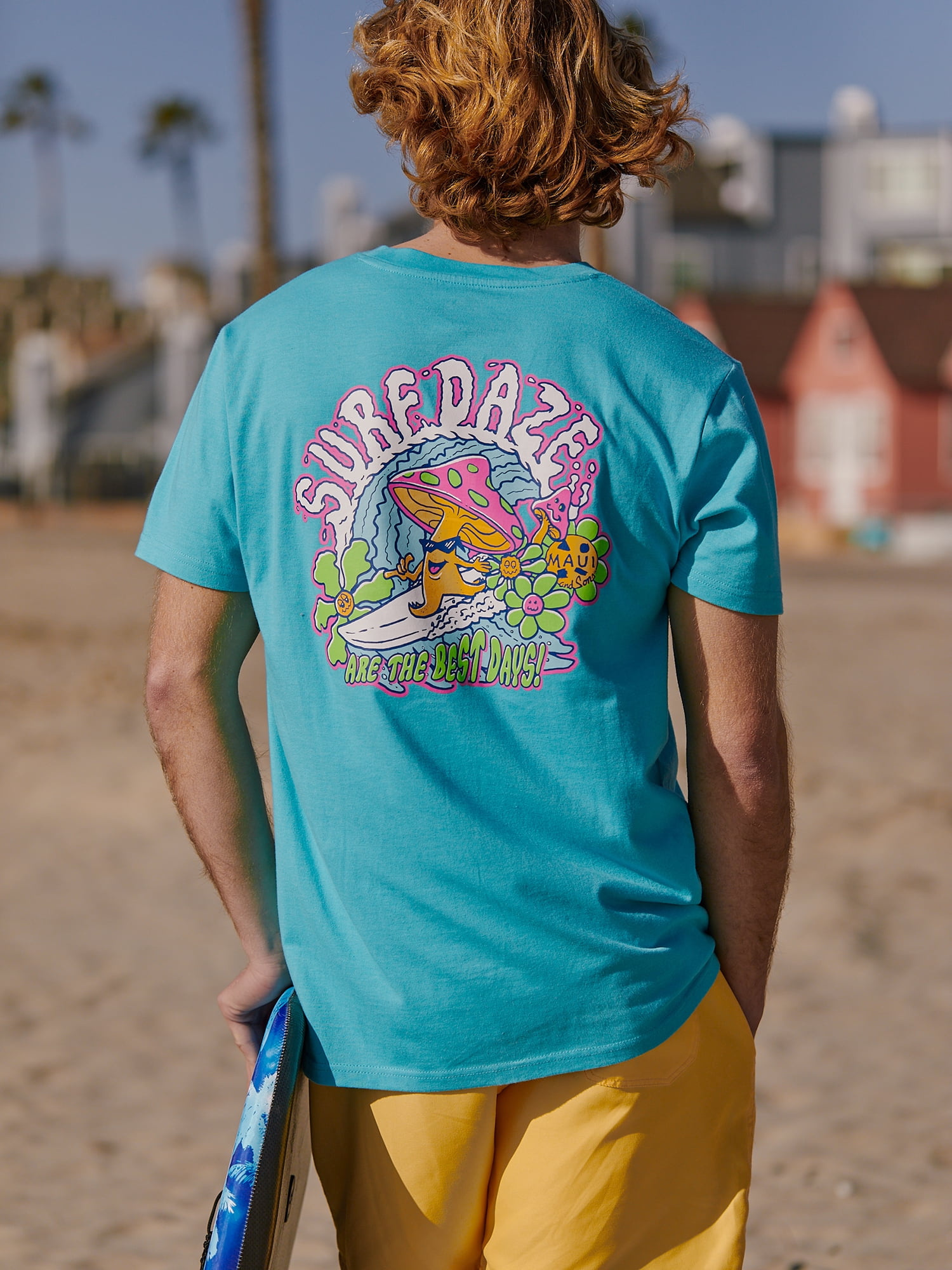 Maui & Sons Men's & Big Men's Graphic Tee Shirt, Sizes S-3XL