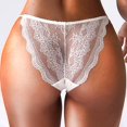 thumbnail image 3 of Lady Sexy Lace See-through G-string Briefs Thongs Erotic Panties, 3 of 5