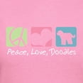 thumbnail image 3 of CafePress - Peace, Love, Doodles Women's Dark T Shirt - Women's Traditional Fit Dark T-Shirt, 3 of 4
