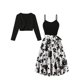 thumbnail image 1 of Mini Vestido de Verano de la Moda de las Mujeres Impreso Camis sin Mangas Cuello en V, Vestido Casual para Diario Y Vacaciones, 1 of 1