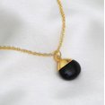 thumbnail image 4 of Natural obsidian pendant necklace, black crystal pendant, healing gift, gemstone jewelry, 4 of 4