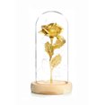 thumbnail image 1 of LED Fairy Lights with Glass Lampshade Artificial Rose in Glass, 1 of 5