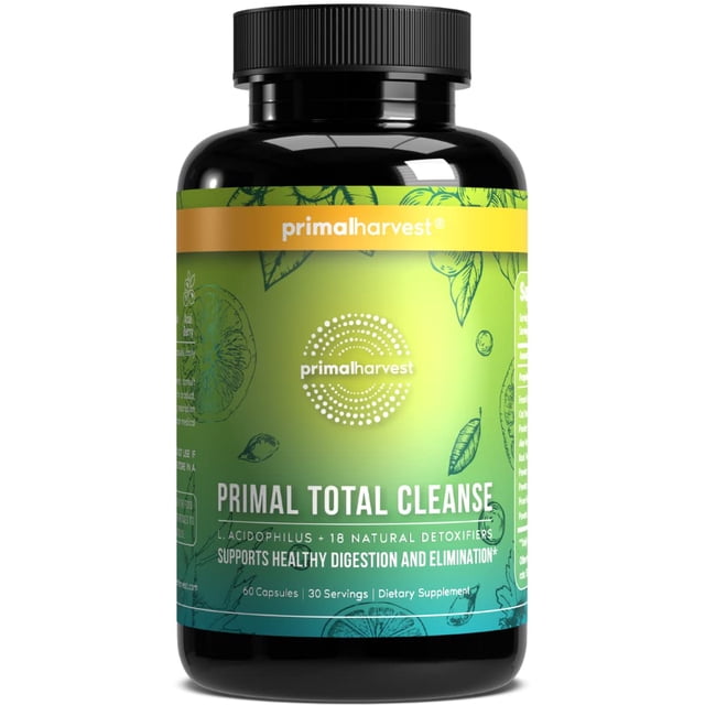 Detox Cleanse Primal Harvest para todo el cuerpo, 60 píldoras en total