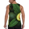 thumbnail image 3 of Fotbe Fresh Avocados Pattern Men's Quick Dry Workout Tank Top Gym Muscle Tee Fitness Bodybuilding Sleeveless T Shirt Breathable Workout Shirt-Small, 3 of 9