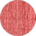 thumbnail image 1 of Ahgly Company Machine Washable Indoor Round Abstract Red Modern Area Rugs, 8' Round, 1 of 4