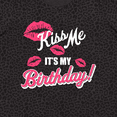 thumbnail image 4 of Inktastic Kiss Me Its My Birthday Women's Plus Size T-Shirt, 4 of 5