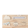 thumbnail image 4 of 2Pcs Wooden Busy Board DIY Parts Hand Crank Gear and Zipper Educational Toys Salvador tablero ocupado, 4 of 8