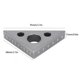 thumbnail image 2 of Regla triangular, calibre de ángulo recto de 45/90 grados, herramienta de medición de ángulo esmerilado de aleación de aluminio para carpintería, construcción de carpintero, bricolaje Khall Venta Caliente, 2 of 6