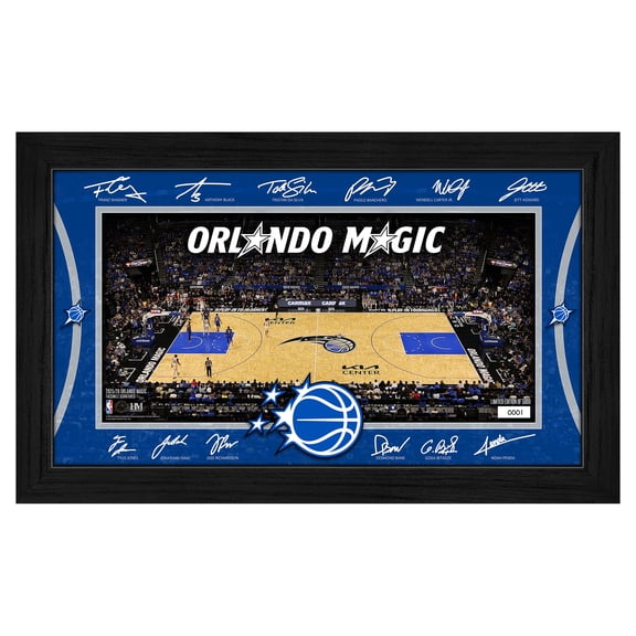 Highland Mint  Orlando Magic 2025 Signature Court Framed Picture