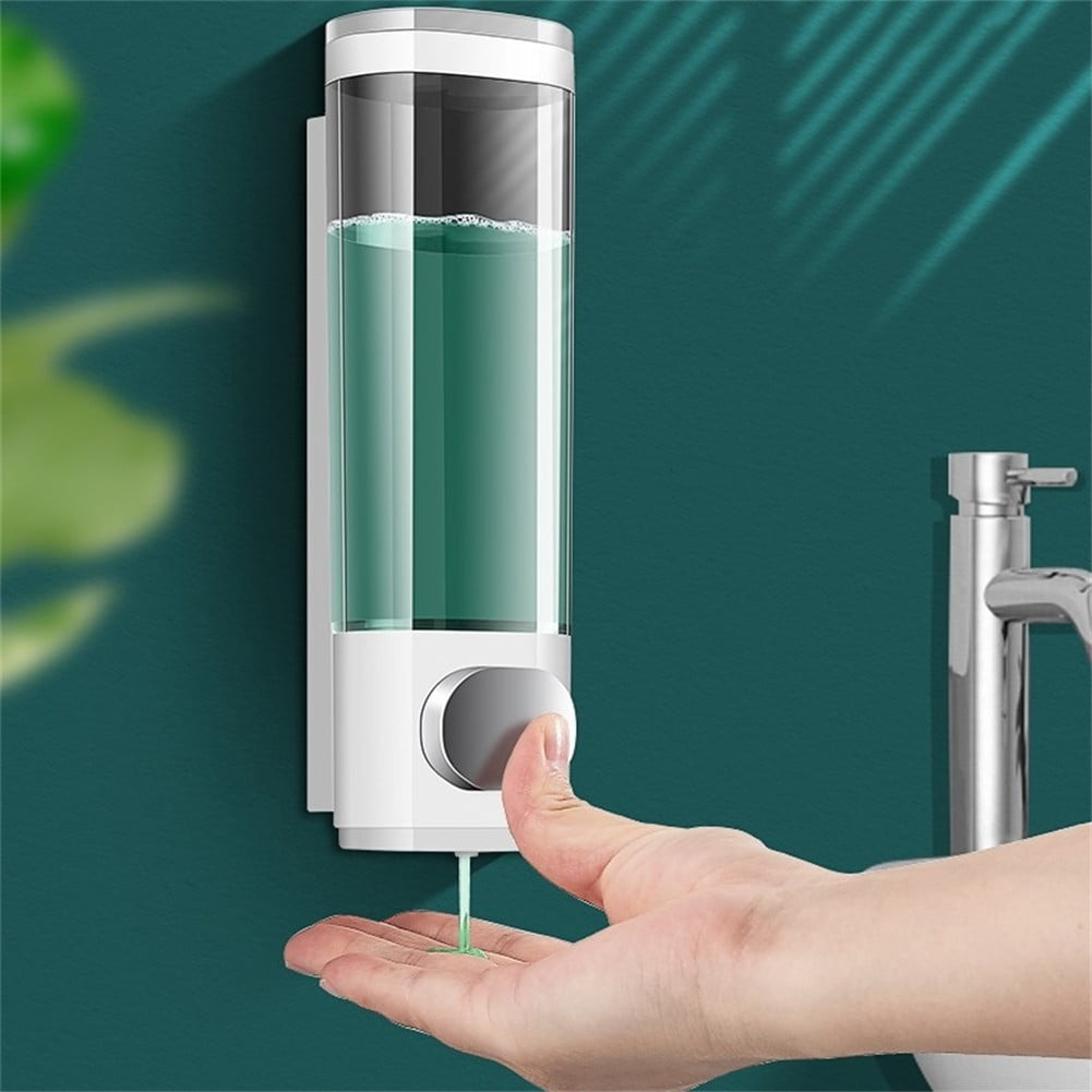 Wall Mounted 300ML Soap Dispenser Pump Bottle for Shower Gel Shampoo Conditioner