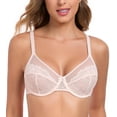 thumbnail image 1 of Curyon Women's Full Coverage Minimizer Bra Plus Size Lace Non-Padded Unlined Underwire Bras,34DDD, 1 of 5