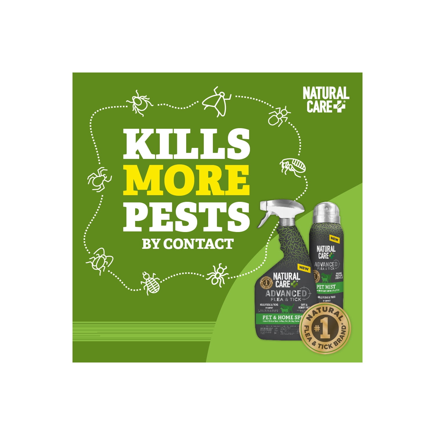 Natural Care Advanced Flea and Tick Pet Spray, 14 oz.