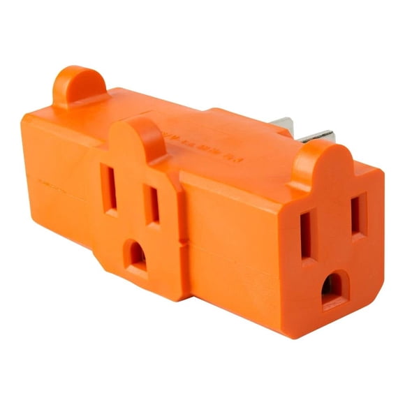 Adaptador Multicontacto Sanelec 1505 Tipo T Naranja