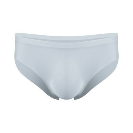 

Sunnymall Men Briefs Transparent Stretchy No Trace Hidden Waistband Plus Size Quick Dry Underpants Panties Underwear for Honeymoon