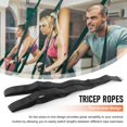 thumbnail image 2 of New  Cable Attachment. 28.7 Inch & 22 Inch Two Lengths Built in 1 Pull Down Rope. Triceps Extension Straps, 2 of 7