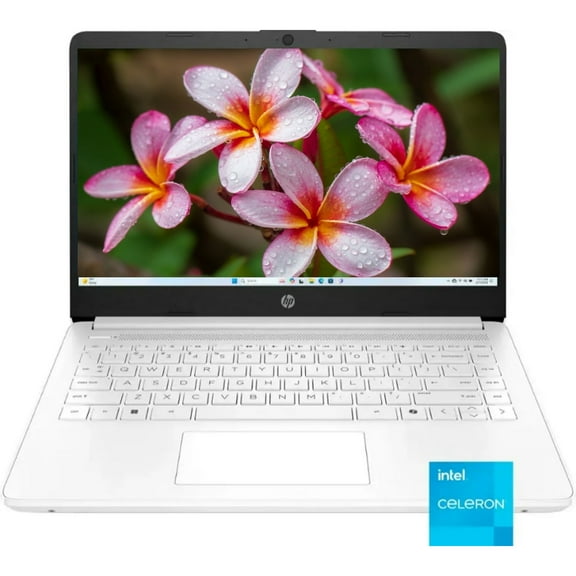 HP 2025 Laptop, 14-DQ3000 , 14" HD , Intel-2 Core Celeron N4500 ,16GB DDR4,64GB eMMC ,Windows 11 Home , Wi-Fi 6, Bluetooth 5,720p Camera ,Snowflake White
