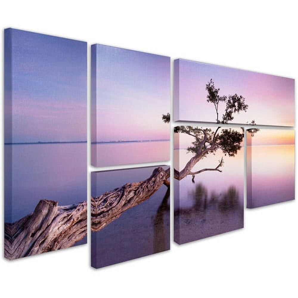 Trademark Fine Art "Water Tree XV" 6-Panel Art Set by Moises Levy