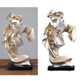 thumbnail image 4 of Estatua de Parejas, Resina Hecha , Beso,Escultura de Pareja,Estatuil Hogar,Oficina,Estantería,Decoración de Escritorio gris Colco Estatua de resina para parejas, 4 of 8