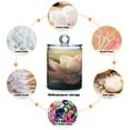 thumbnail image 4 of Clear Storage Jar 2.75x 4.13 Inches One Sizex4 Cotton Swabs Cans Translucent Plasticental Floss Cans Cotton Pads Cans Bathroom Canisters Beautiful Big Lotus, 4 of 7