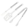 Barbecue Grill Accessories Tool Set, Outdoor Grilling BBQ Utensils Set- 3 Pcs?Extra Thick Stainless Steel BBQ Spatula Fork and Tongs