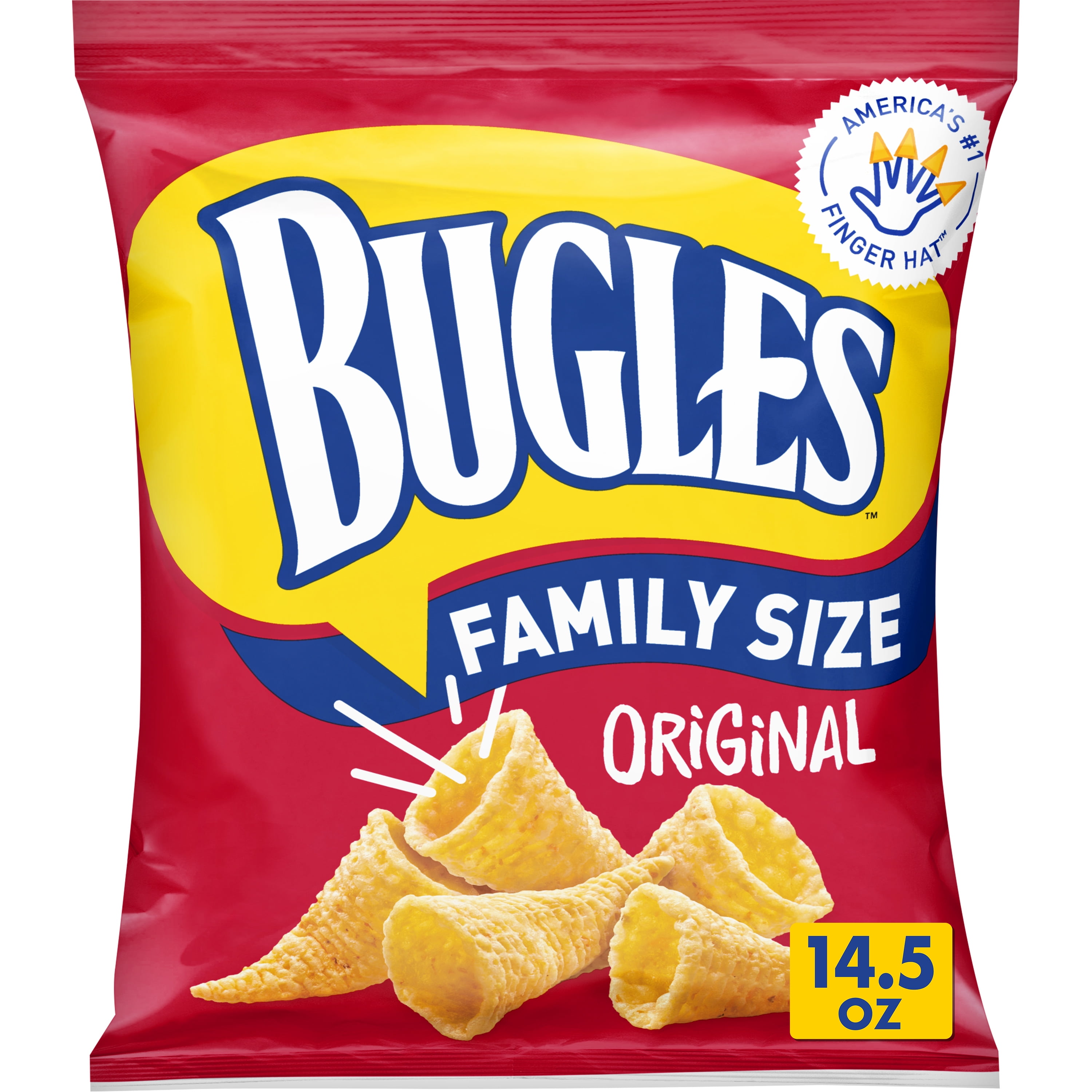 Bugles Crispy Corn Snacks, Original, 14.5 oz