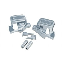 Kuryakyn 1739 Brake and Clutch Control Dress-up Kit Chrome