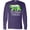 Purple, variant on Gatlinburg, Tennessee- Mountains and Bear Shape Long Sleeve T-Shirt