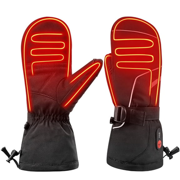 SAVIOR HEAT Winter Snow Gloves Outdoor Sports Windproof Water Resistant Mittens