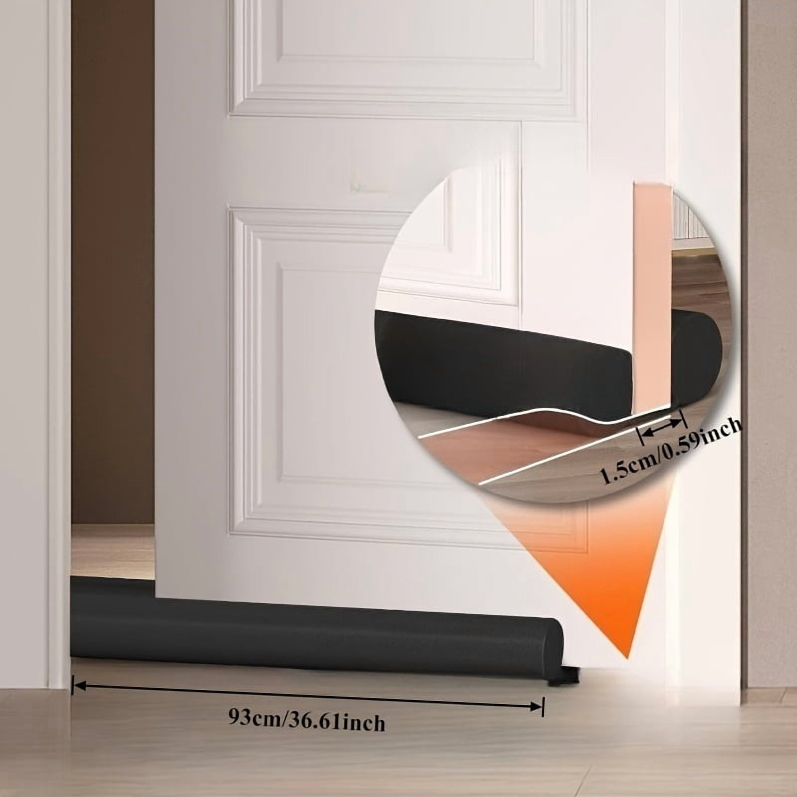 Adjustable Door Draft Stopper Seal Strip Bottom Weather Stripping for Door and Windows Windproof Soundproof Dustproof Waterproof