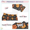 thumbnail image 2 of Boys Pajamas Girls Pajama Smiling Pumpkin and Ghost Cute Comfortable Cotton Two-piece Pajama Set, 2 of 7