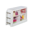 Signature Design by Ashley Lulu White Loft Bookcase with Ladder