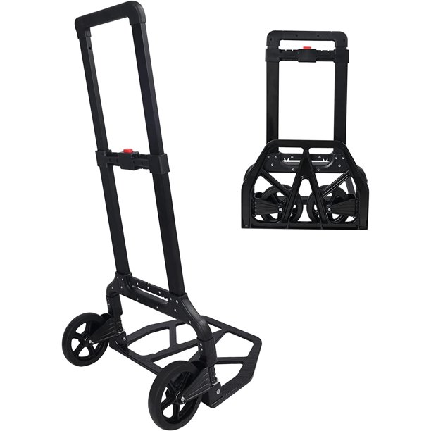 REDCAMP Folding Hand Truck and Dolly, Portable Aluminum Luggage Trolley
