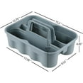 thumbnail image 2 of Ramddy 4 Packs Cleaning Storage Caddy with Handle, Grey, Cleaning Supplies Organizer Caddy, 2 of 7