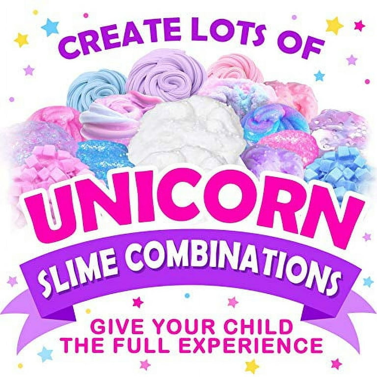 Original Stationery Mini Unicorn Slime Kit for Girls, Make Unicorn