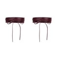 thumbnail image 4 of letairis Ceinture à Breloques Tendance pour Femmes Large sous-Poitrine Cosplay Nœud Extensible Taille Haute Rouge Vin Type C 2Set, 4 of 6