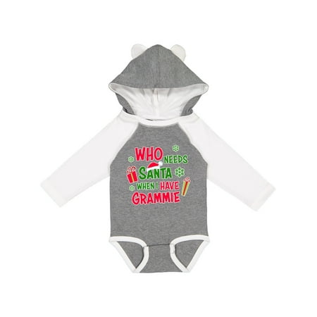 

Inktastic Who Needs Santa When I Have Grammie Gift Baby Boy or Baby Girl Long Sleeve Bodysuit