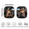 thumbnail image 6 of Binienty Funny Highland Cow Sun Shade for Car Windshield 4th of July Decor Windshield Sun Visor Foldable Automotive Sunshield Heat Reflector UV Rays Blocker Universal for Auto Truck Van, 6 of 8