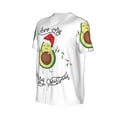thumbnail image 2 of Balery Avocado Merry Christmas Baseball Jersey for Men Casual Button Down Shirts Short Sleeve Active Team Sports Uniform-Small, 2 of 9
