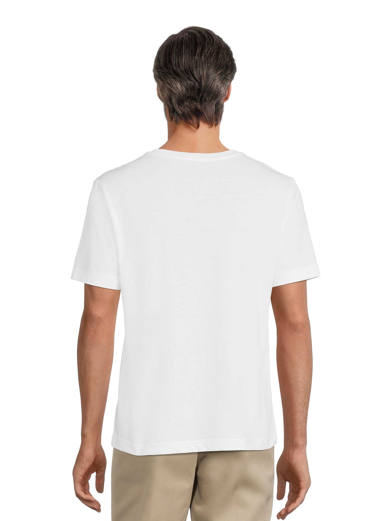 Athletic Works Men's and Big Men's Crew Neck Tee, 2-Pack, Sizes S-4XL