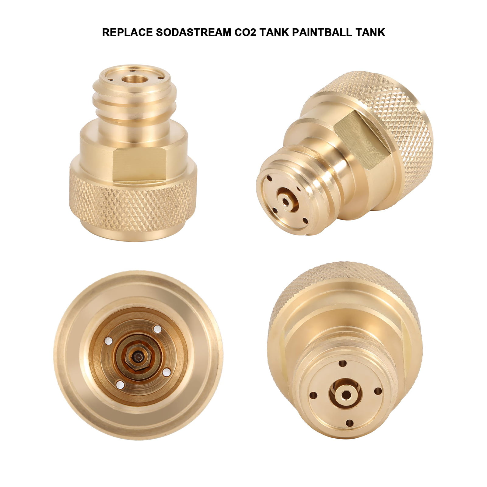 Details about   CO2 Tank Paintball Canister Refill Adapter Conversion Replace for SodaStream  * 