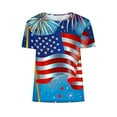 thumbnail image 5 of VerPetridure American Flag Shirt Women 4th of July Patriotic T Shirt Funny Stars Stripes Graphic Tee Independence Day T-Shirt Top, 5 of 5