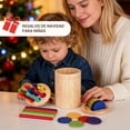 thumbnail image 2 of Juguetes Montessori para Niños de 1-3 Años | Juguetes Educativos para Clasificar Colores | Juegos Sensoriales para Desarrollar Motricidad Fina (Pieza Redonda + Palo Redondo), 2 of 3
