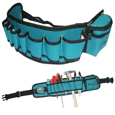 

Adjustable Electrician Tool Belt with Multiple Pockets for Hardware Storage