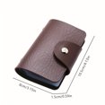 thumbnail image 3 of PENGX Fashion Faux Leather Card Holder  Solid Color Bag With Button, 3 of 7