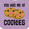 thumbnail image 4 of Inktastic You Had Me at Cookies Boys or Girls Baby Bib, 4 of 4