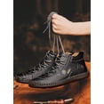 thumbnail image 4 of Clohoo Brand Edition Hand-stitched Soft Leather Casual Shoes For Men, Slip-resistant, Wear-resistant, Shock Absorbent, Comfortable, Breathable Men's B, 4 of 4