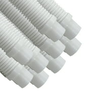 Puri Tech Pool Cleaner Vac Hose Kreepy Krauly Barracuda 1.5 inch x 4 Foot White 9 Pack